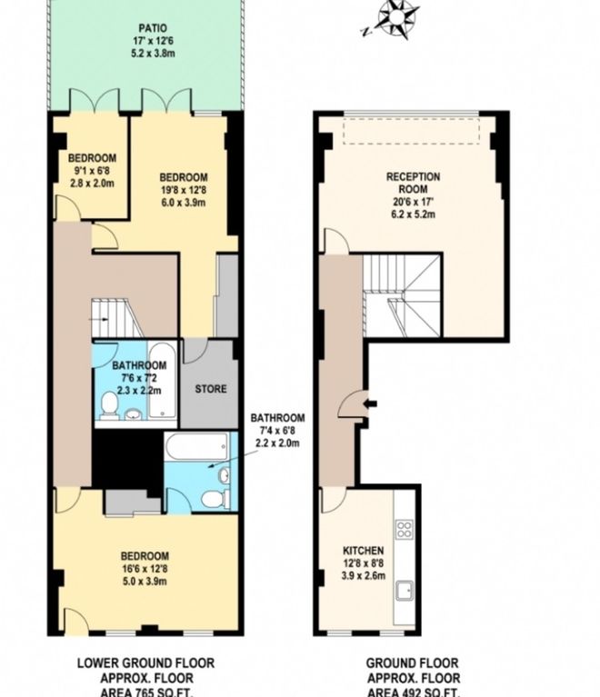 Three bedroom, Two bathroom in Mayfair